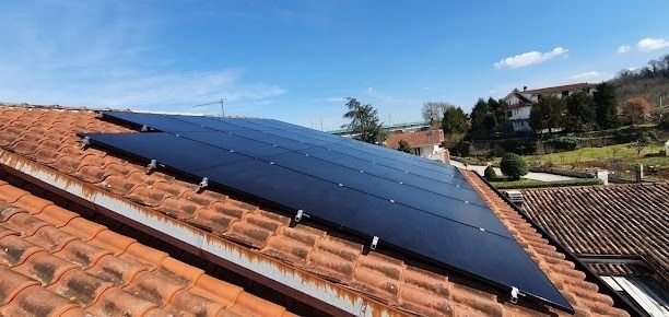 Instalación solar terminada