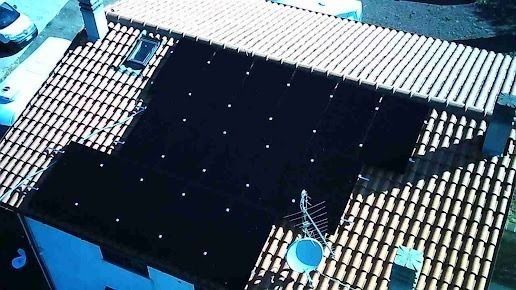 Detalle de paneles solares