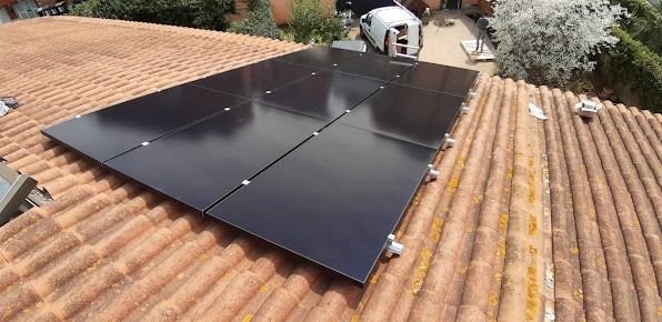 Instalación solar terminada