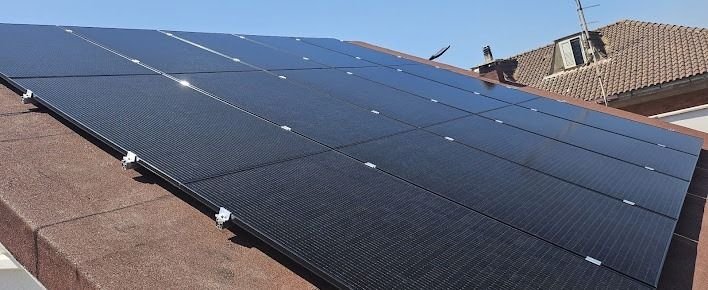 Instalación solar terminada