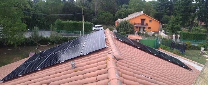 Instalación solar terminada