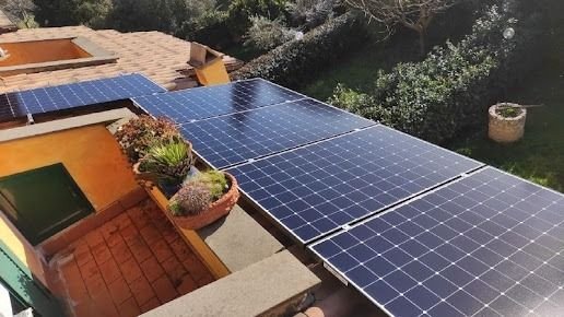 Placas solares en cubierta