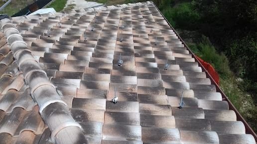 Detalle de paneles solares