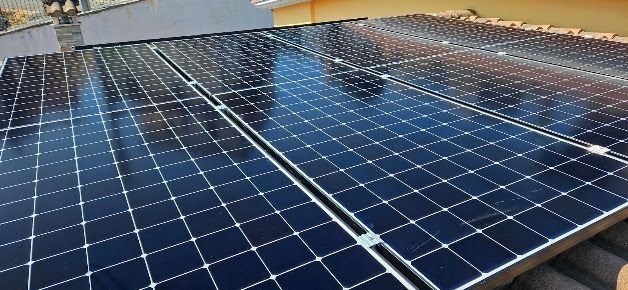 Instalación solar terminada