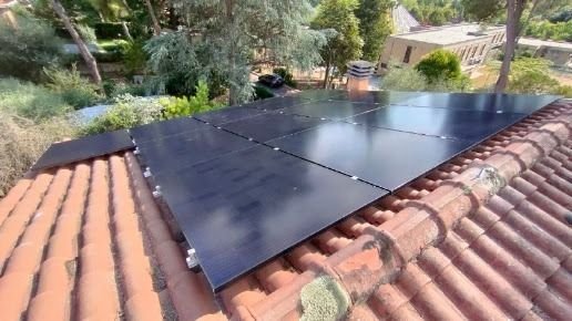 Detalle de paneles solares