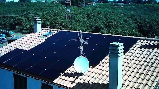 Placas solares en cubierta